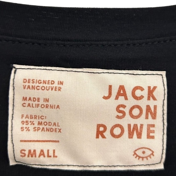 JACKSON Rowe Black V-Neck T-Shirt Dress - Picture 7 of 8